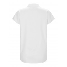 Dragonfly Print Button Front Blouse, Casual Cap Sleeve Blouse For Spring & Summer, Women's Clothing